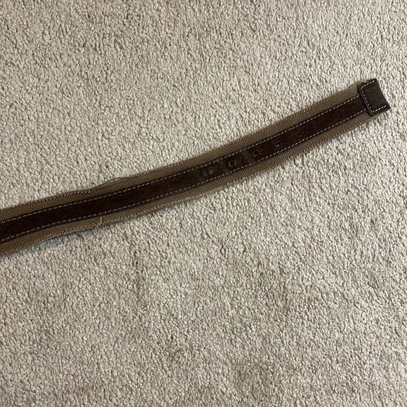 Men’s canvas and suede banana republic belt, size 38 - Picture 3 of 7